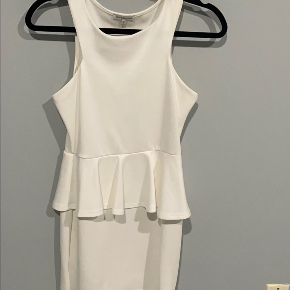 White mini dress